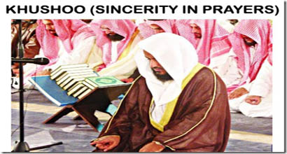 How much do you benefit from the prayer? How much khushu` do you have in prayer? 